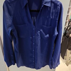 Express Portofino Shirt in Deep Blue